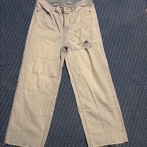 Old Navy women’s wide leg, loose fitting Light Blue Jeans